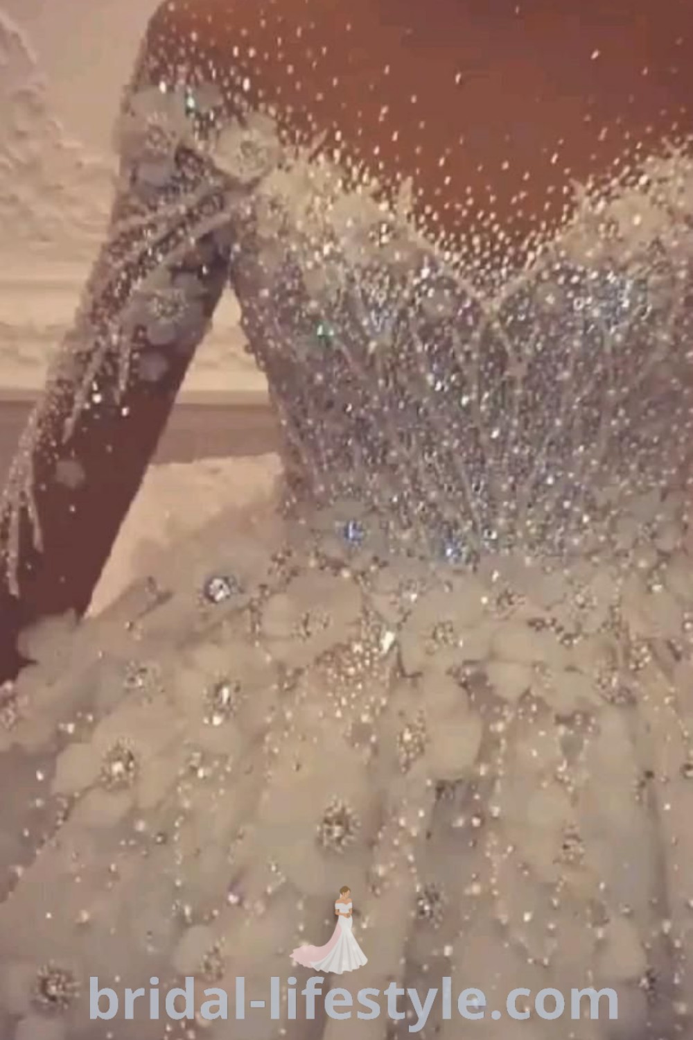 Extravagant sparkly wedding dresses featuring lace sleeves and glittery details for dreamy brides, offering elegant looks and the latest trends. Perfect for the special day, these gowns reflect every bride