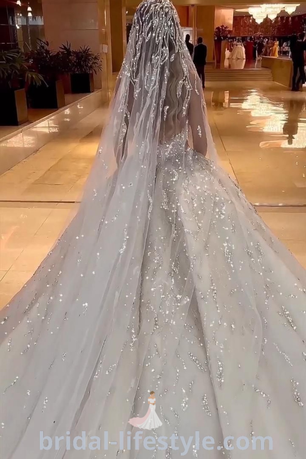A collection of gorgeous sparkly wedding dresses, including ballgowns and cathedral length styles, ideal for brides seeking elegance and dreamy bridal inspiration. Explore the best designs at bridal-lifestyle.com.
